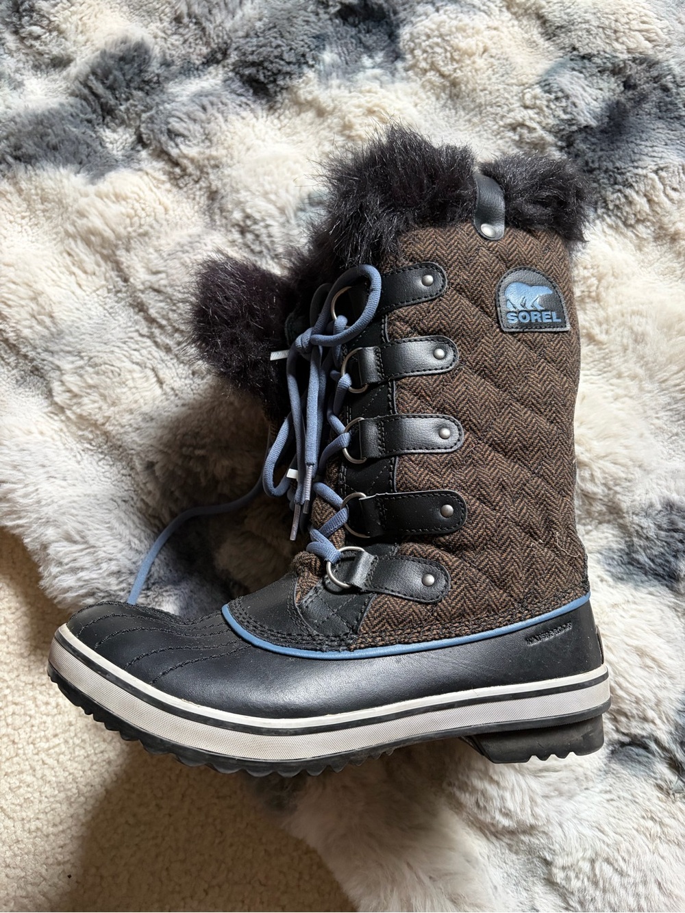 SOREL Tofino Herringbone Waterproof Winter Boots Women’s 9